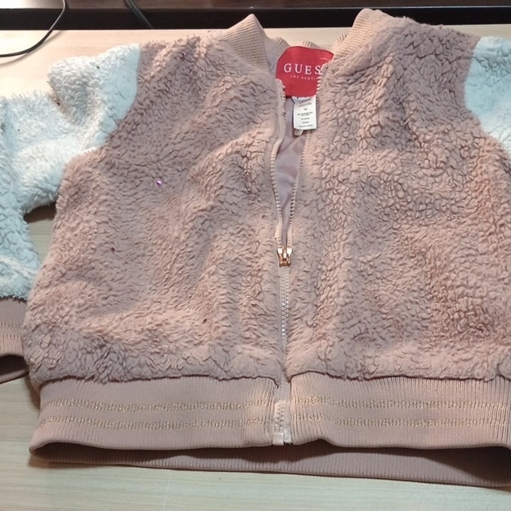 Guess Girl's Blush Teddy Jacket 12